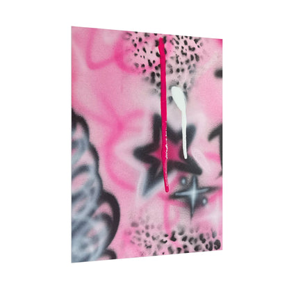 "pink cheetah" airbrush rolled print