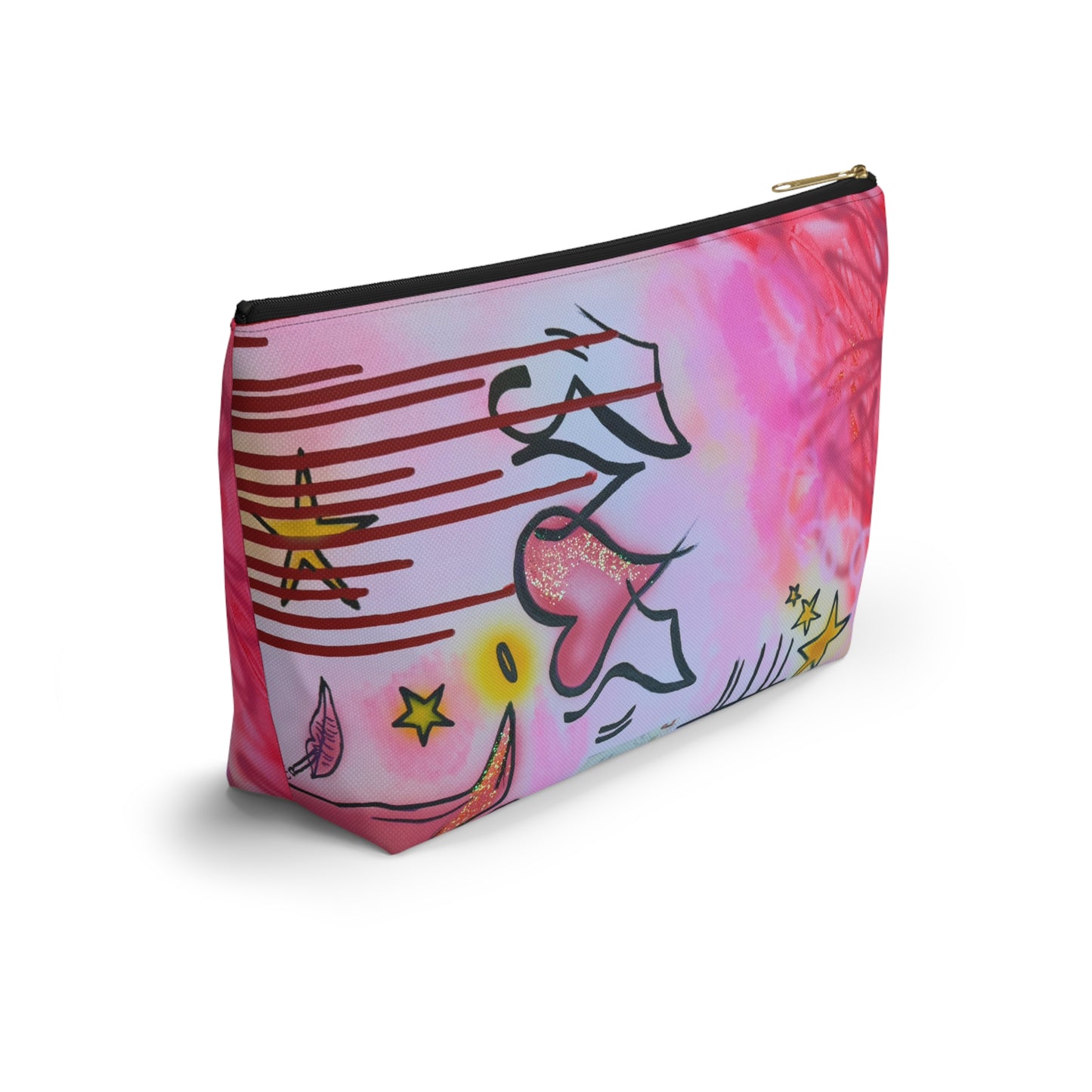 "cherry luvr" airbrush makeup pouch