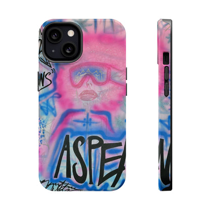 MagSafe "aspen aspirations" airbrush iPhone case