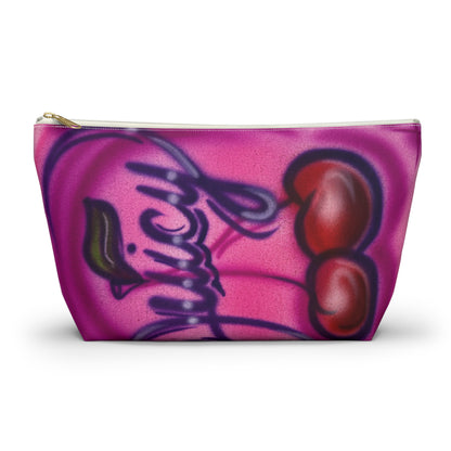 "juicy" airbrush makeup pouch