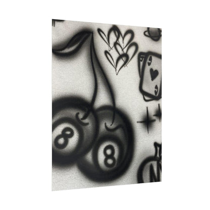 "hidden ace" airbrush rolled print