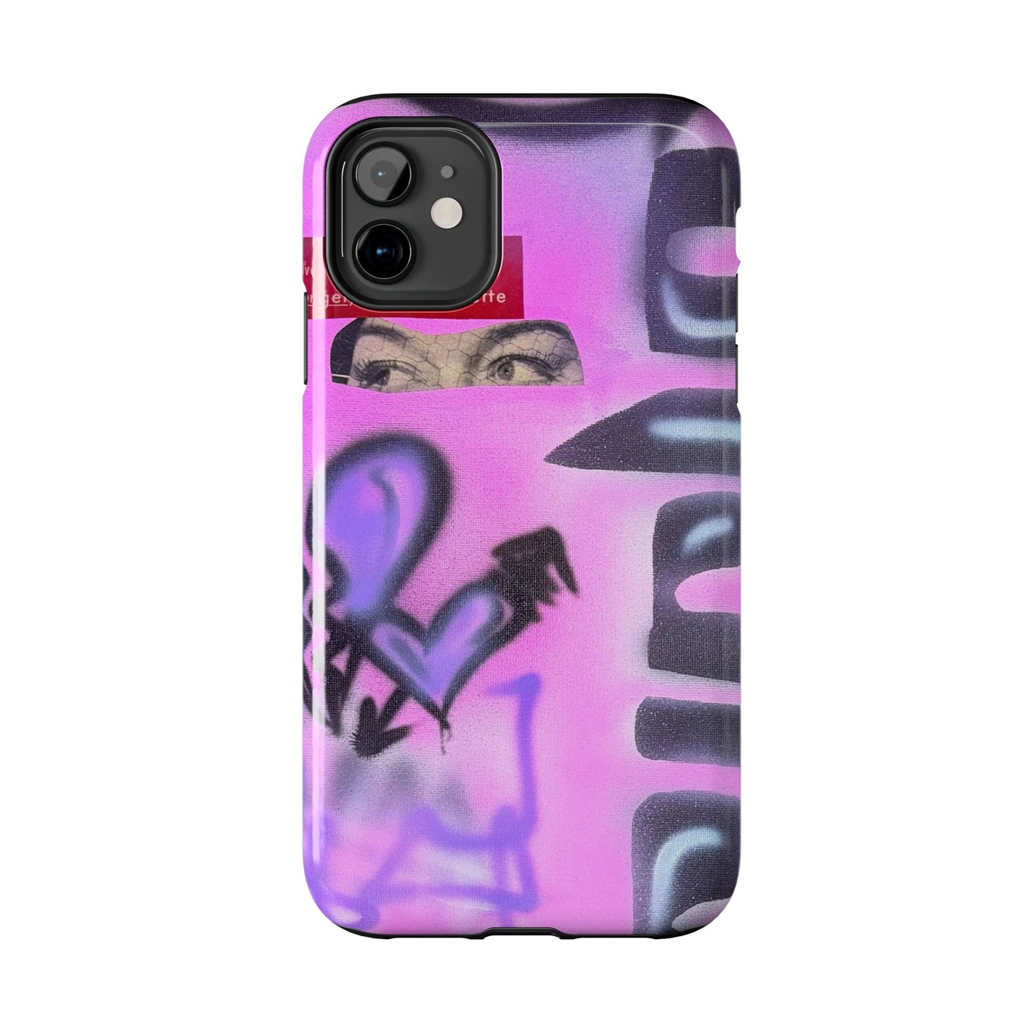 "purple princess" airbrush iPhone case