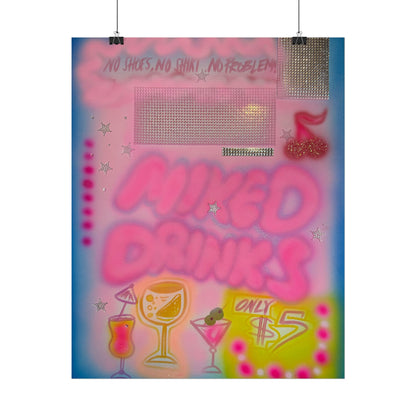 "mixed drinks" airbrush rolled print