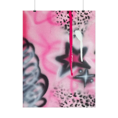 "pink cheetah" airbrush rolled print