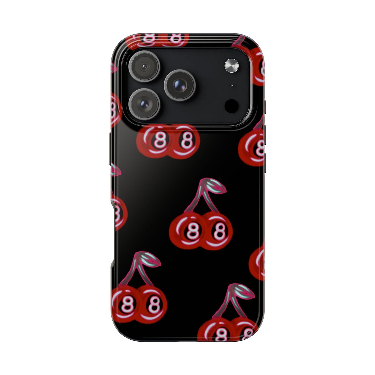 "black cherry 8ball" airbrush iPhone case