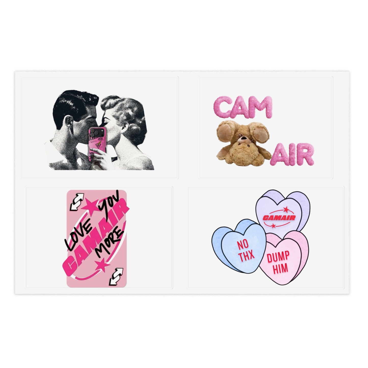 vday airbrush sticker sheet