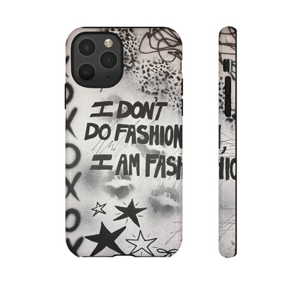 "i am fashion" airbrush iPhone case