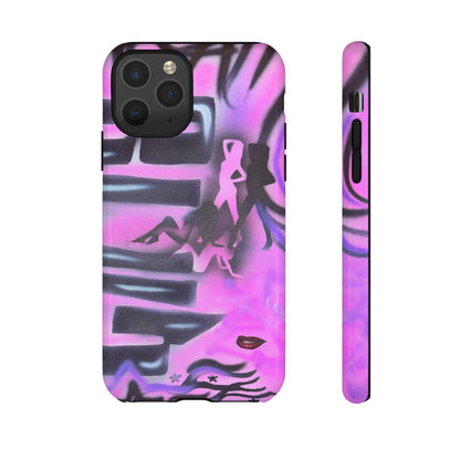 "neon nights" airbrush iPhone case