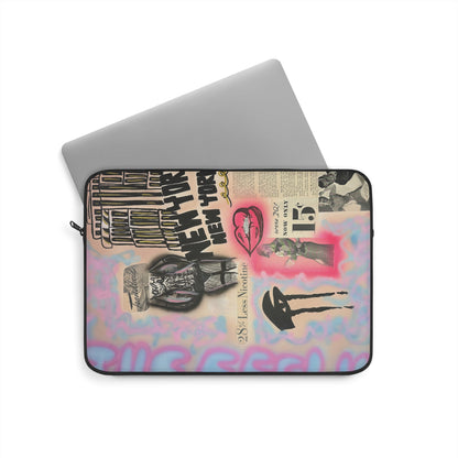 "new york, new york" airbrush laptop sleeve