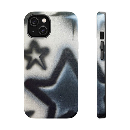 MagSafe "black & white stars" airbrush iPhone case