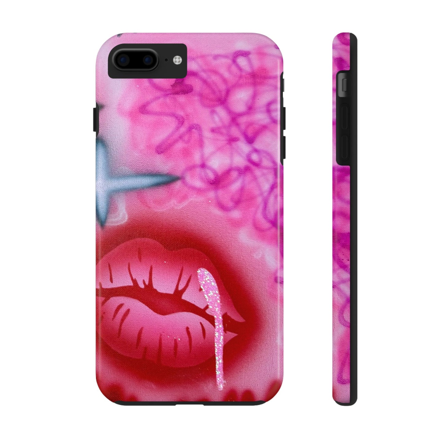 "glitter aura" airbrush iPhone case