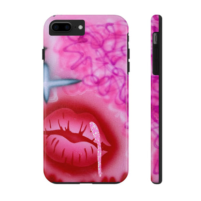 "glitter aura" airbrush iPhone case