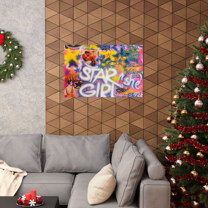 "STARGIRL" airbrush horizontal print