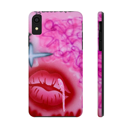 "glitter aura" airbrush iPhone case