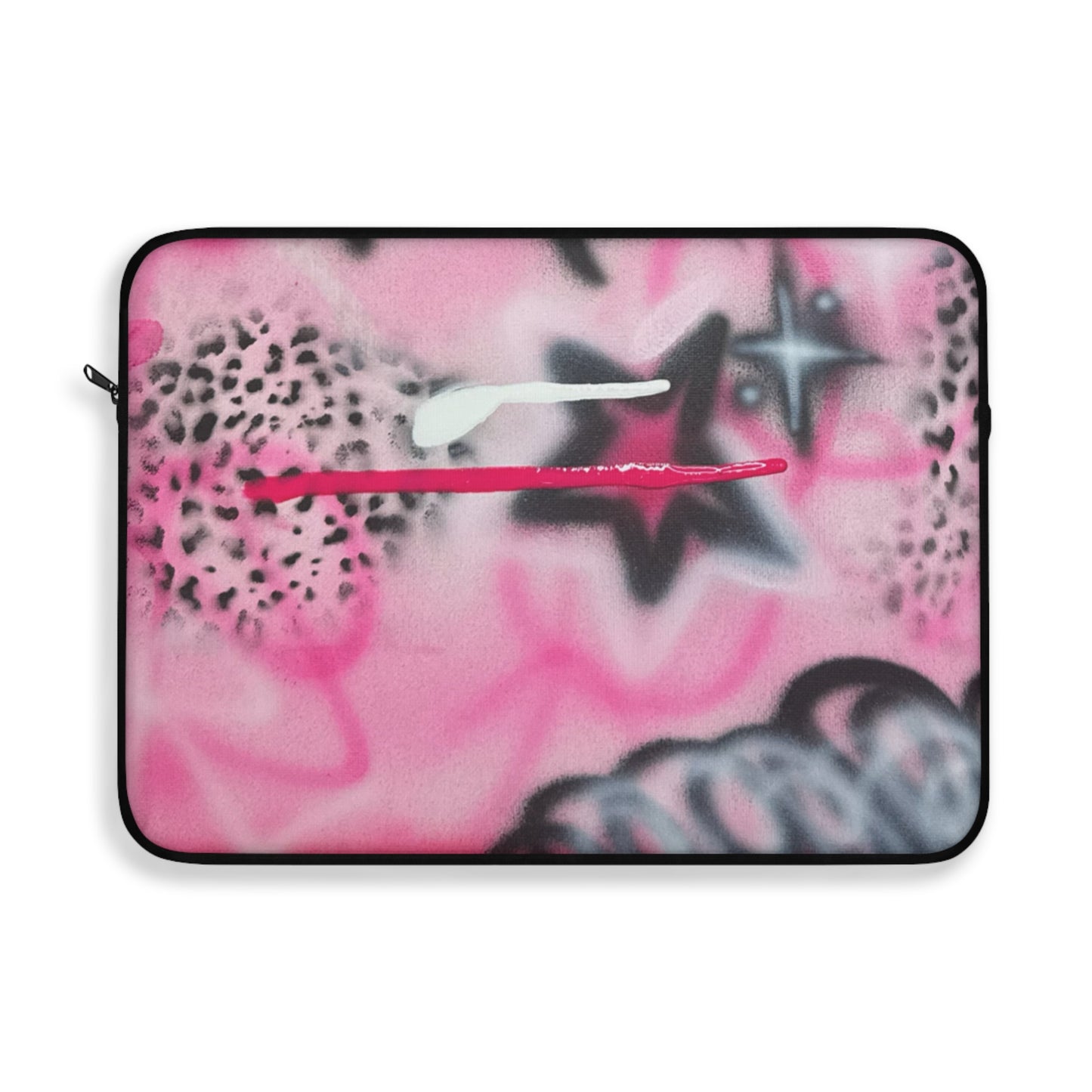 "pink cheetah" airbrush laptop sleeve