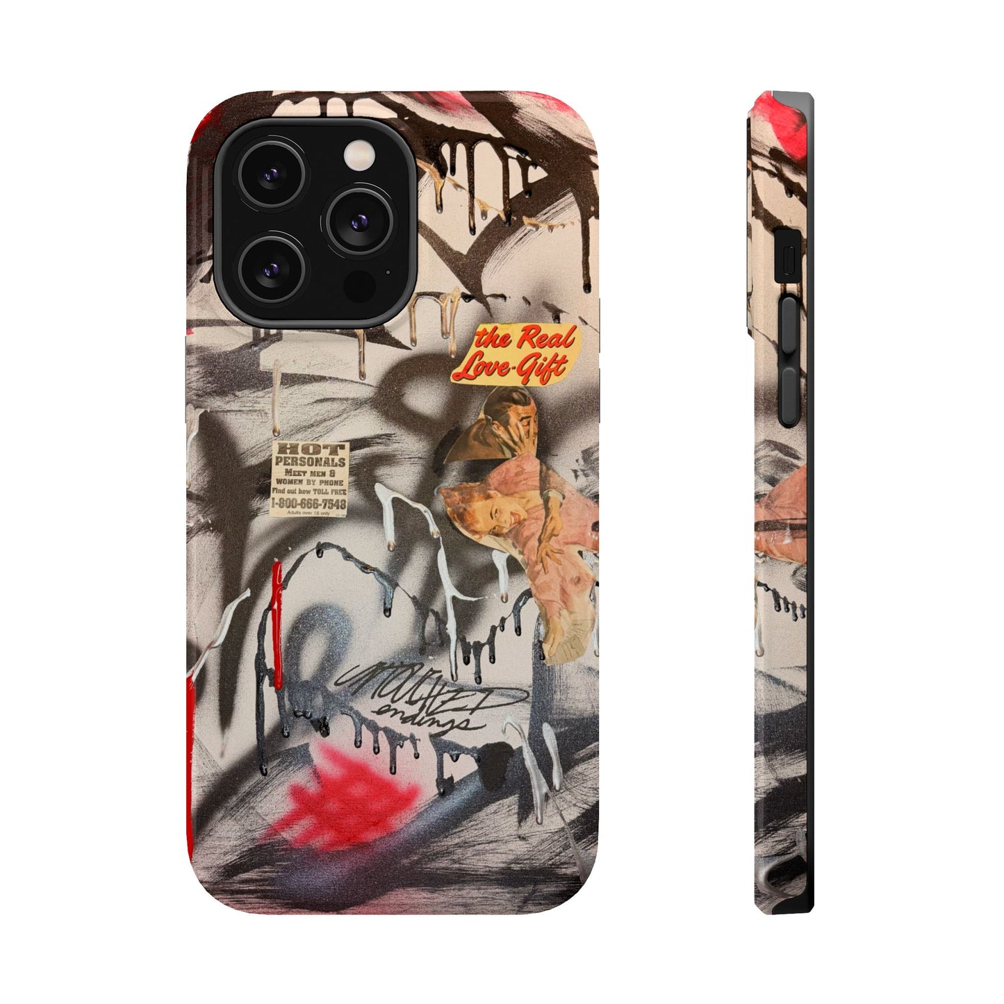 MagSafe "real love" airbrush iPhone case