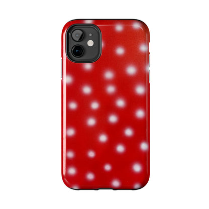 "cherry crush polka dot" airbrush iPhone case