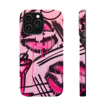 MagSafe "glossy pout" airbrush iPhone case
