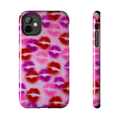 "mwah" airbrush iPhone case