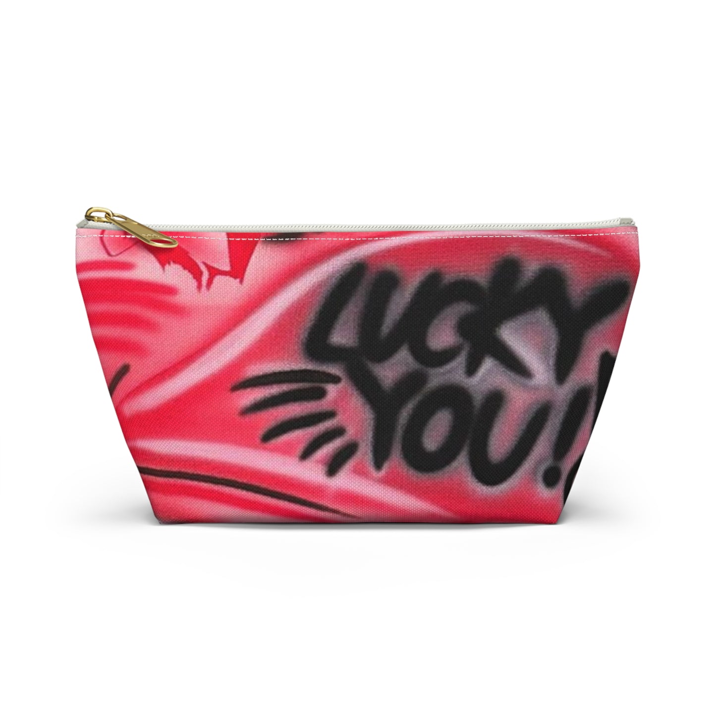 "lucky you pt. 3" airbrush makeup pouch