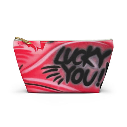 "lucky you pt. 3" airbrush makeup pouch