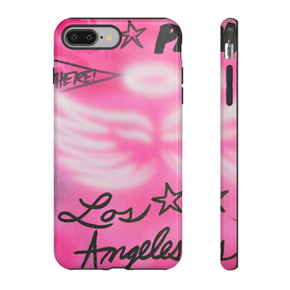"pink angel wings" airbrush iPhone case