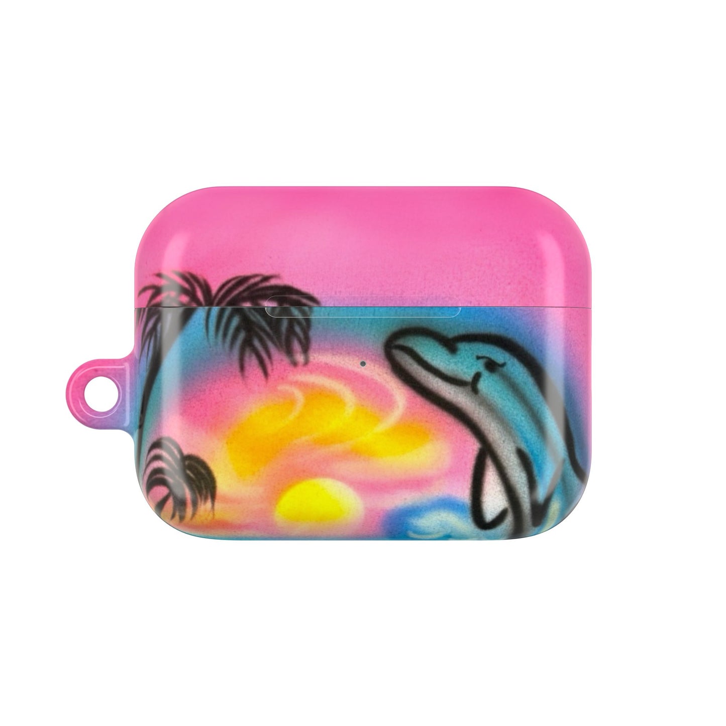 "dolphin love" airbrush airpod cases