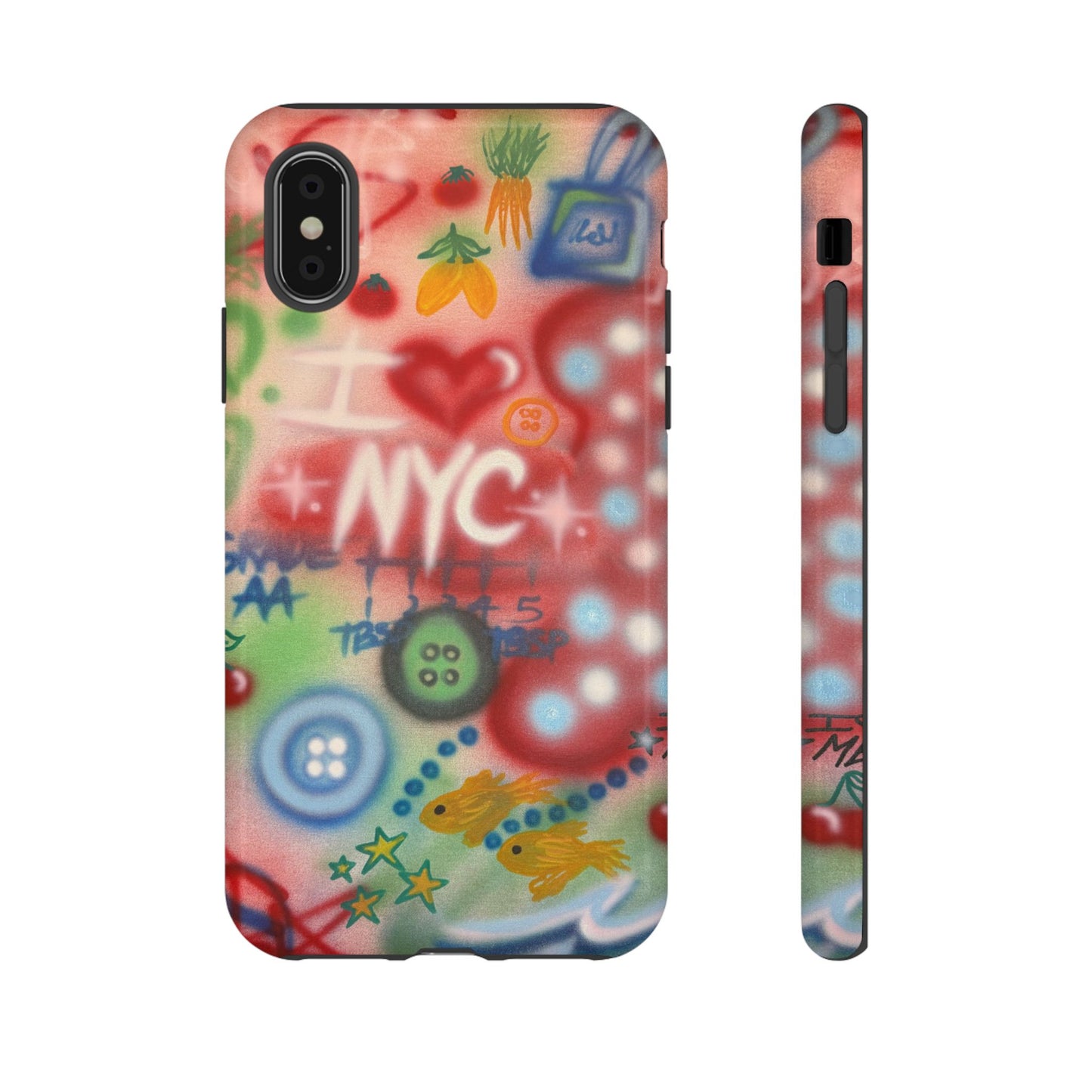 "i <3 NYC" airbrush iPhone case
