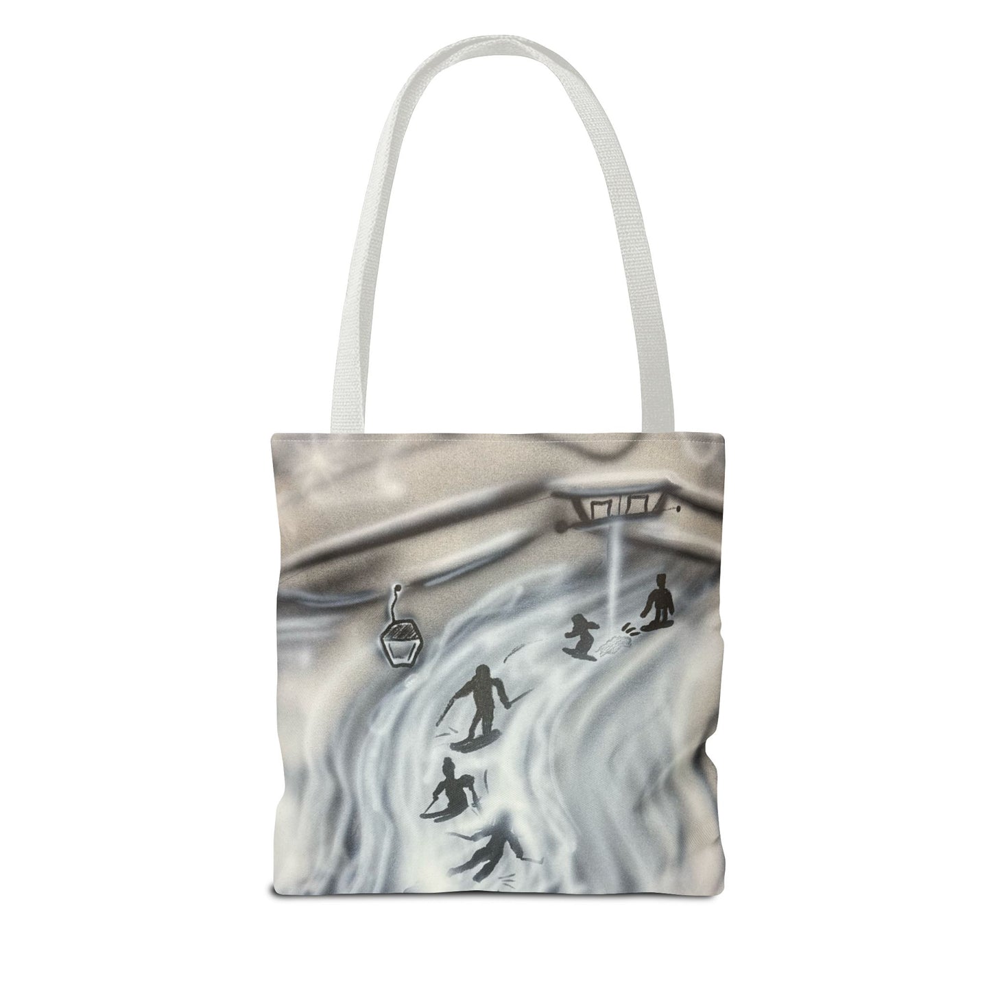 "arctic avalnache" airbrush tote bag
