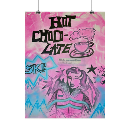 "avant le ski" airbrush rolled print