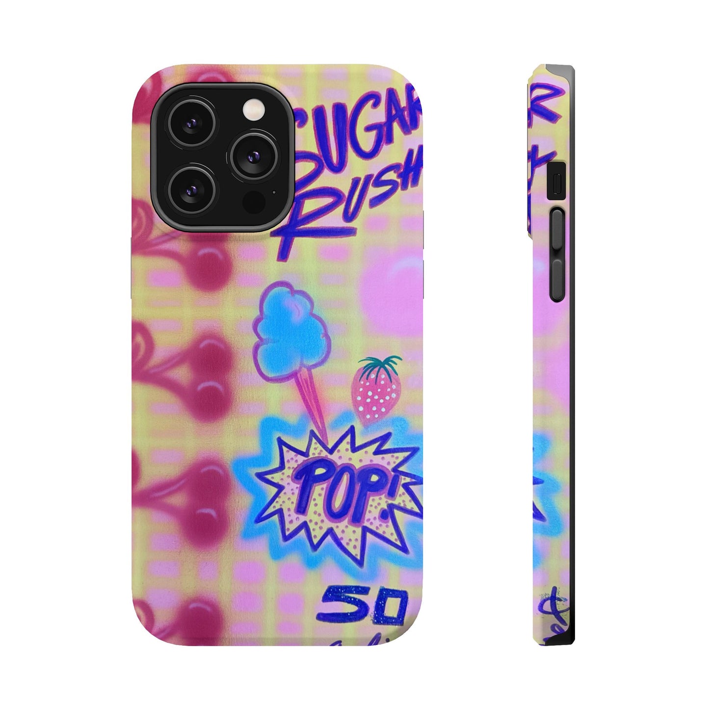 MagSafe "sugar rush" airbrush iPhone case
