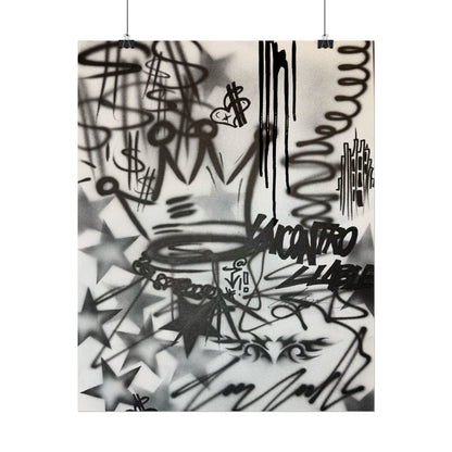 "uncontrollable lust" airbrush rolled print