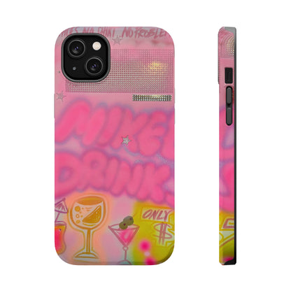 MagSafe "mixed drinks" airbrush iPhone case