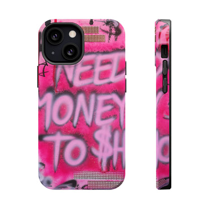MagSafe "need $$ to shop" airbrush iPhone case