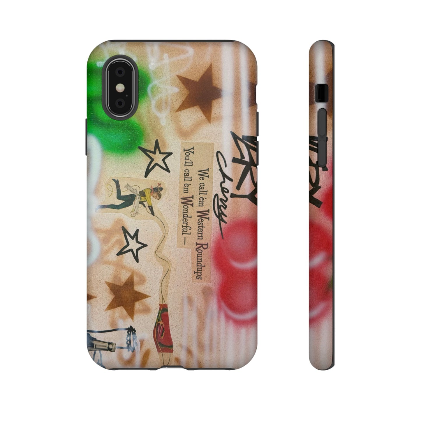 "very cherry" airbrush iPhone case