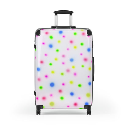 "birthday cake polka dot" airbrush suitcase