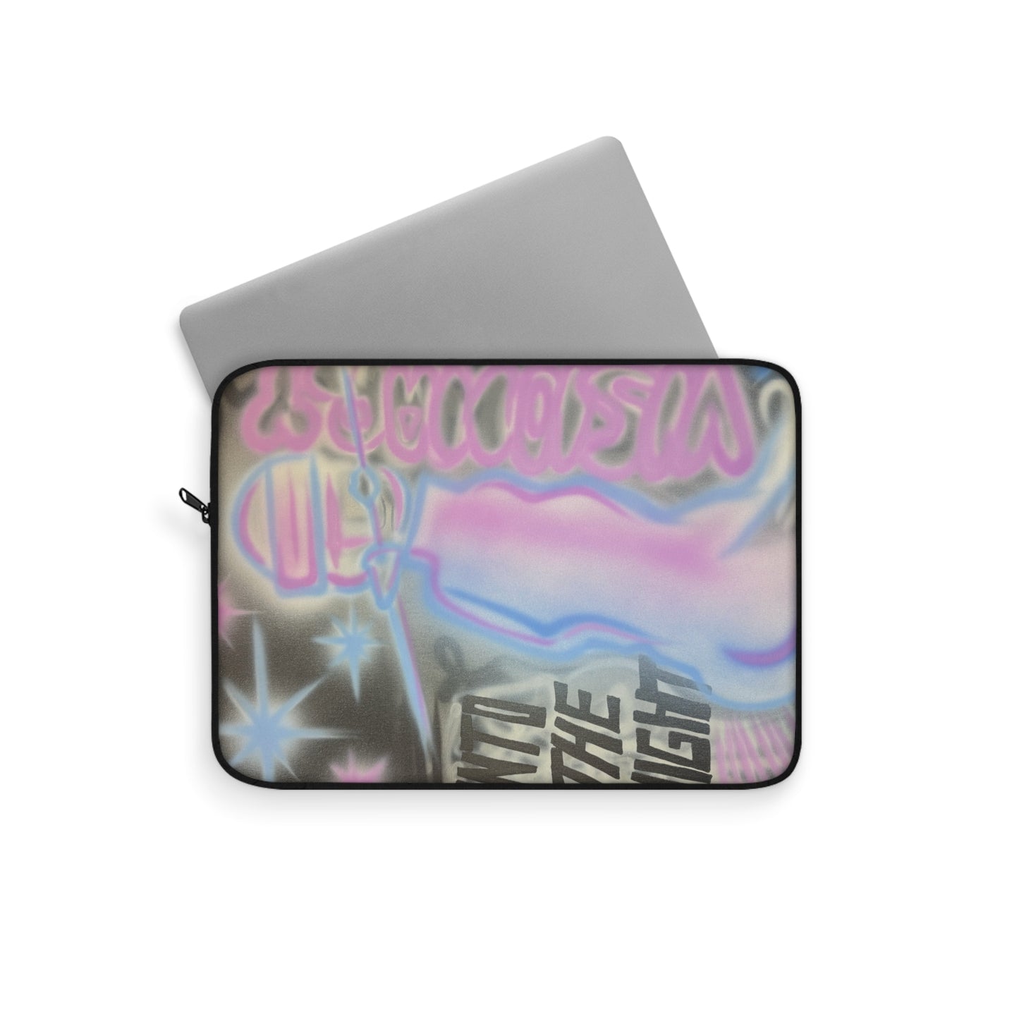 "into the night pt. 2" airbrush laptop sleeve