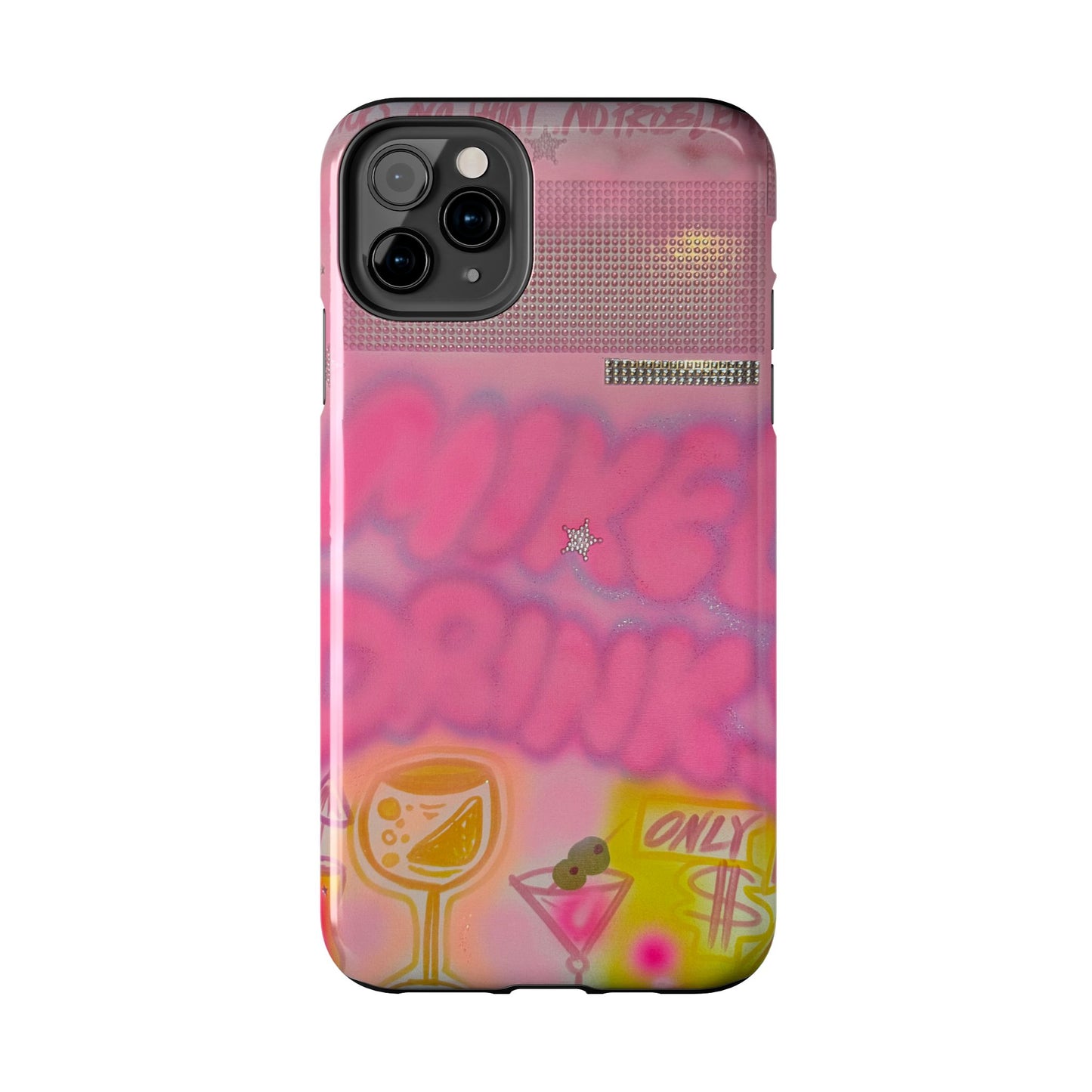 "mixed drinks" airbrush iPhone case