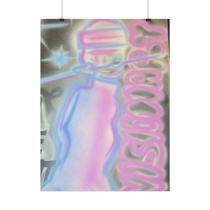 "visionary" pt. 2 airbrush rolled print