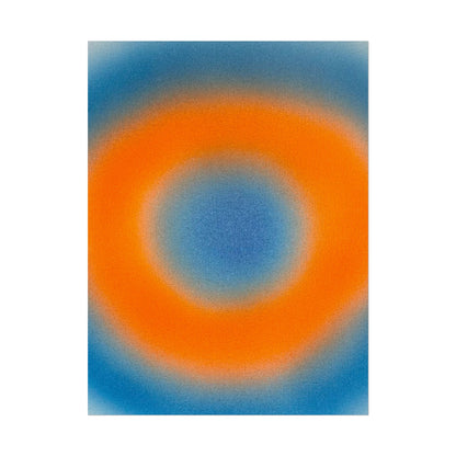 "citrus sky aura" airbrush rolled print