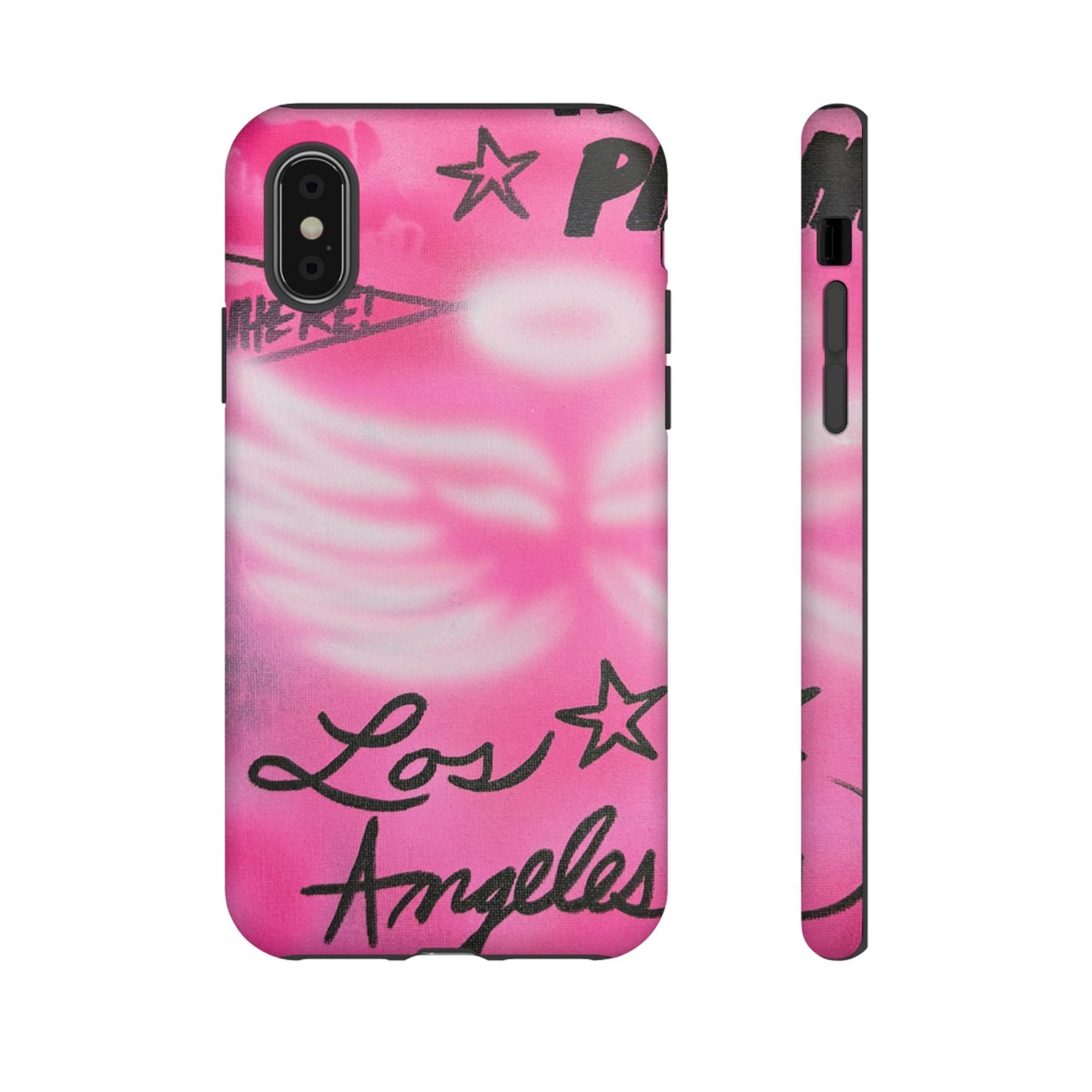 "pink angel wings" airbrush iPhone case