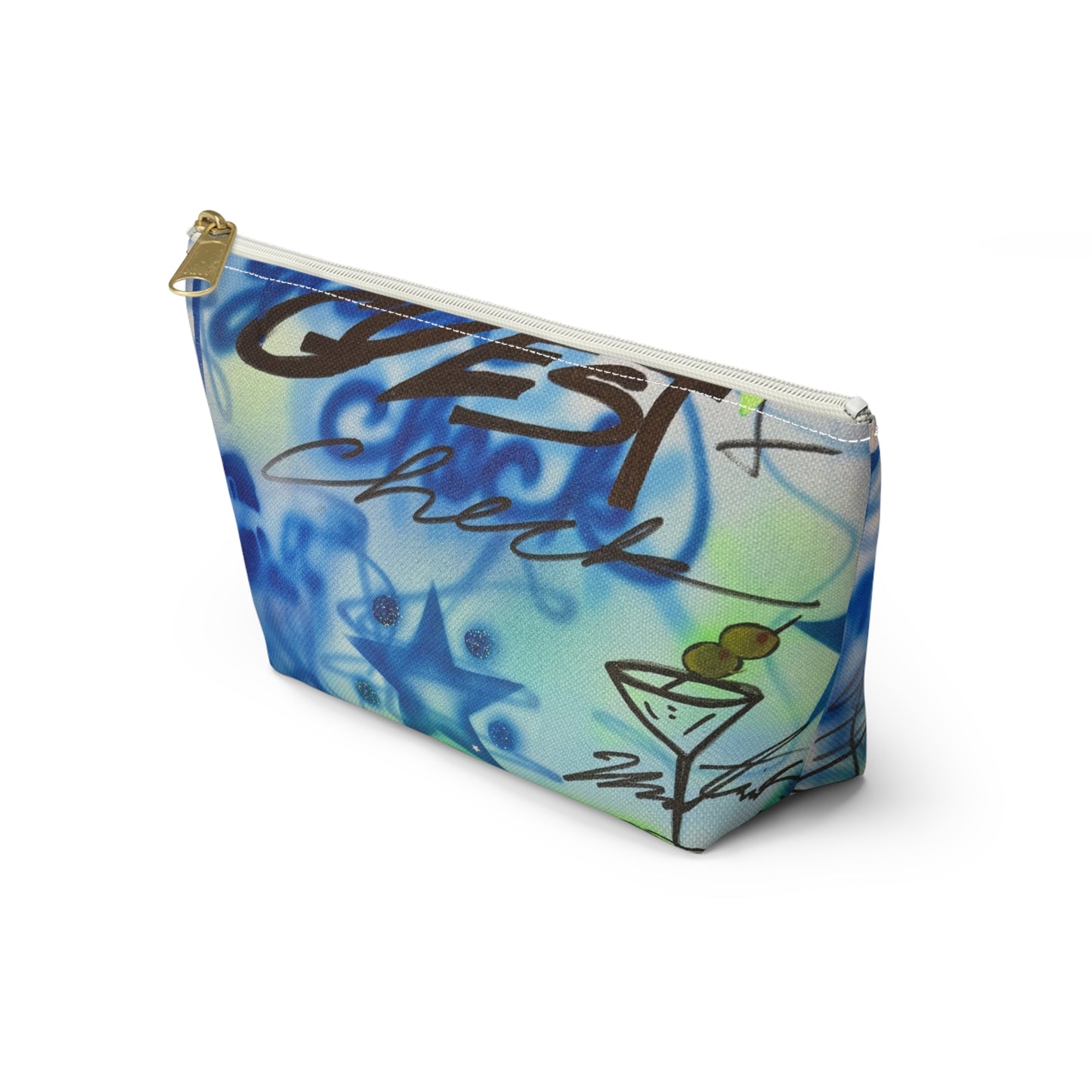 "guest check" airbrush makeup pouch