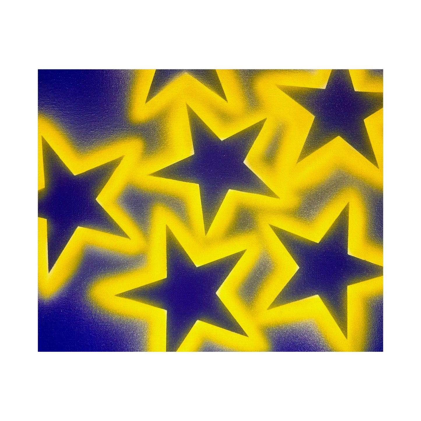 "cosmic crush" airbrush horizontal print