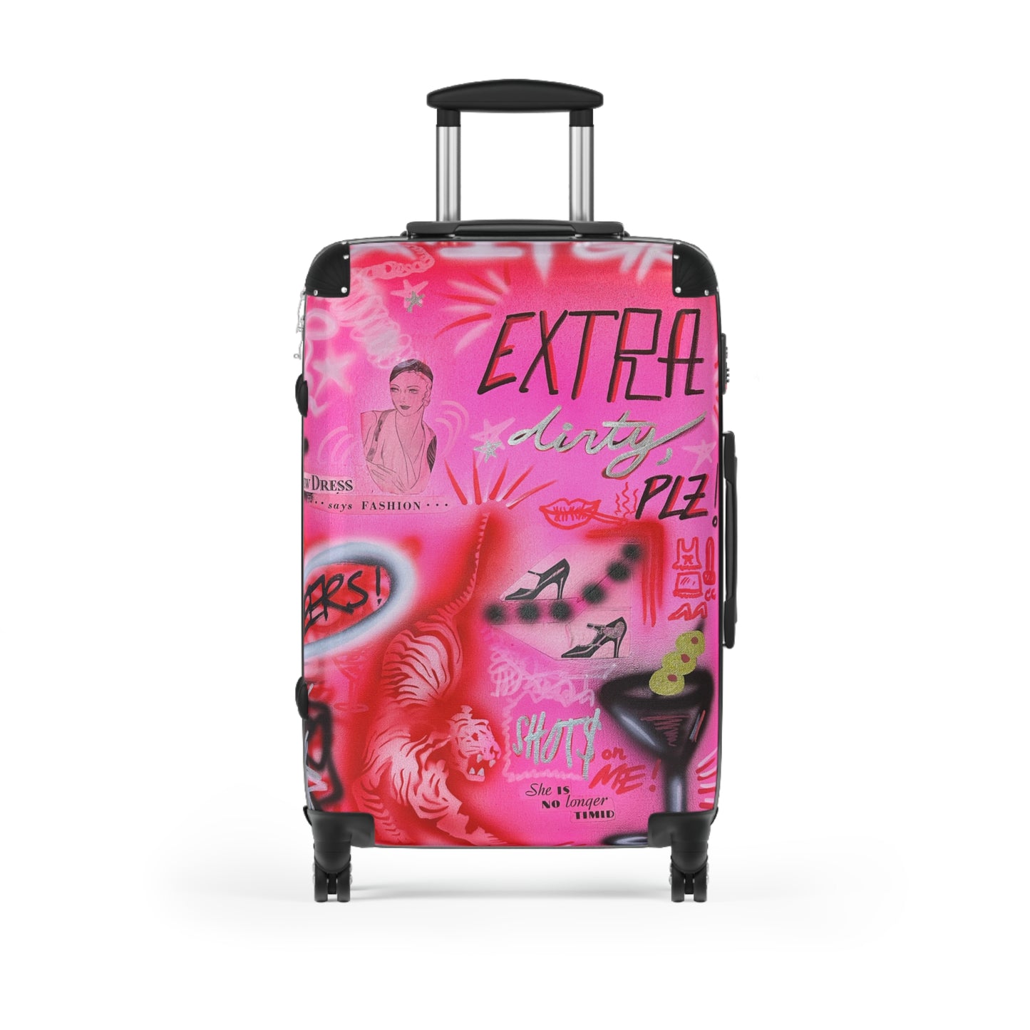 "extra dirty, plz" airbrush suitcase