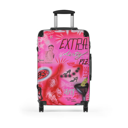 "extra dirty, plz" airbrush suitcase