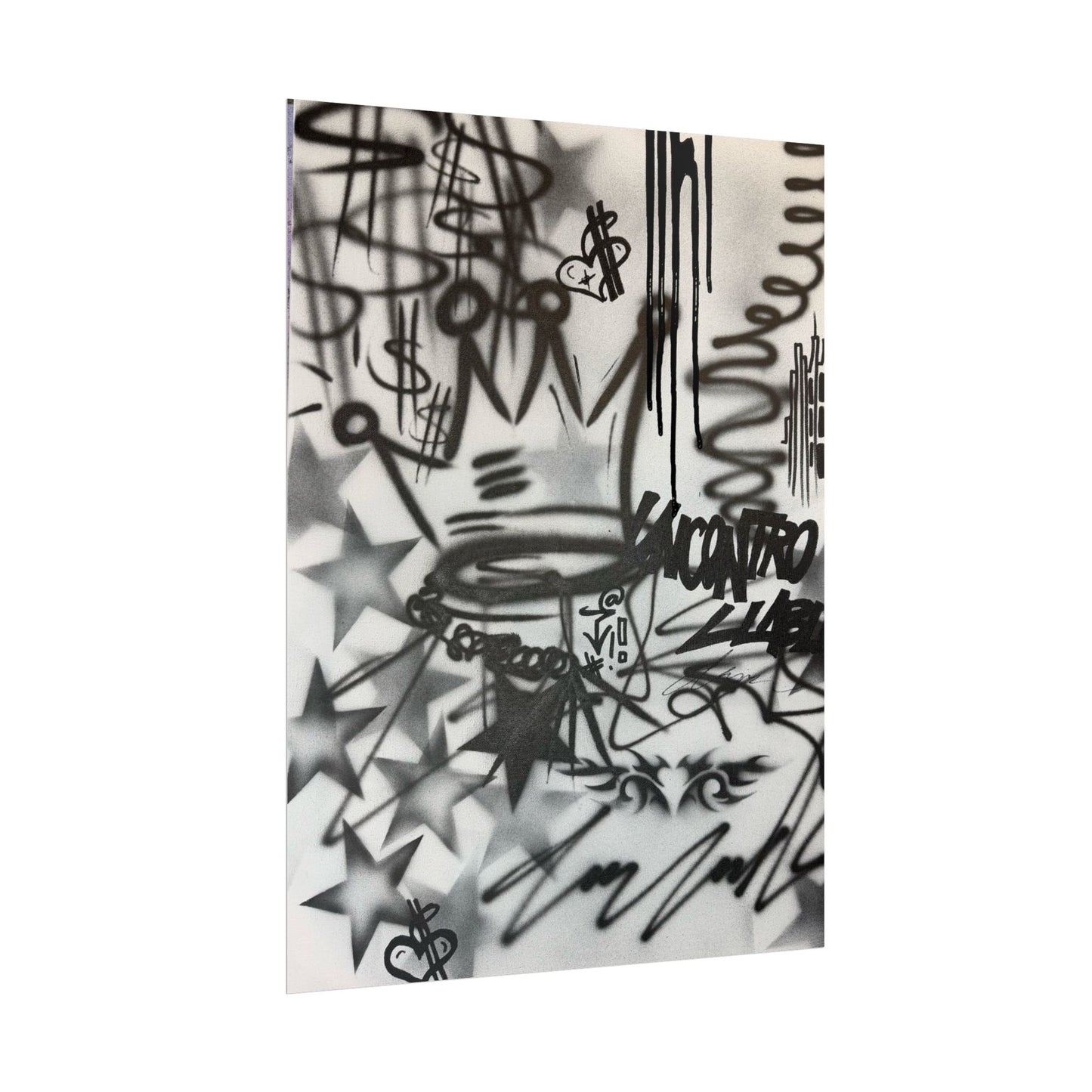 "uncontrollable lust" airbrush rolled print