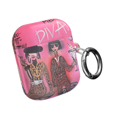 "party diva" airbrush airpod cases