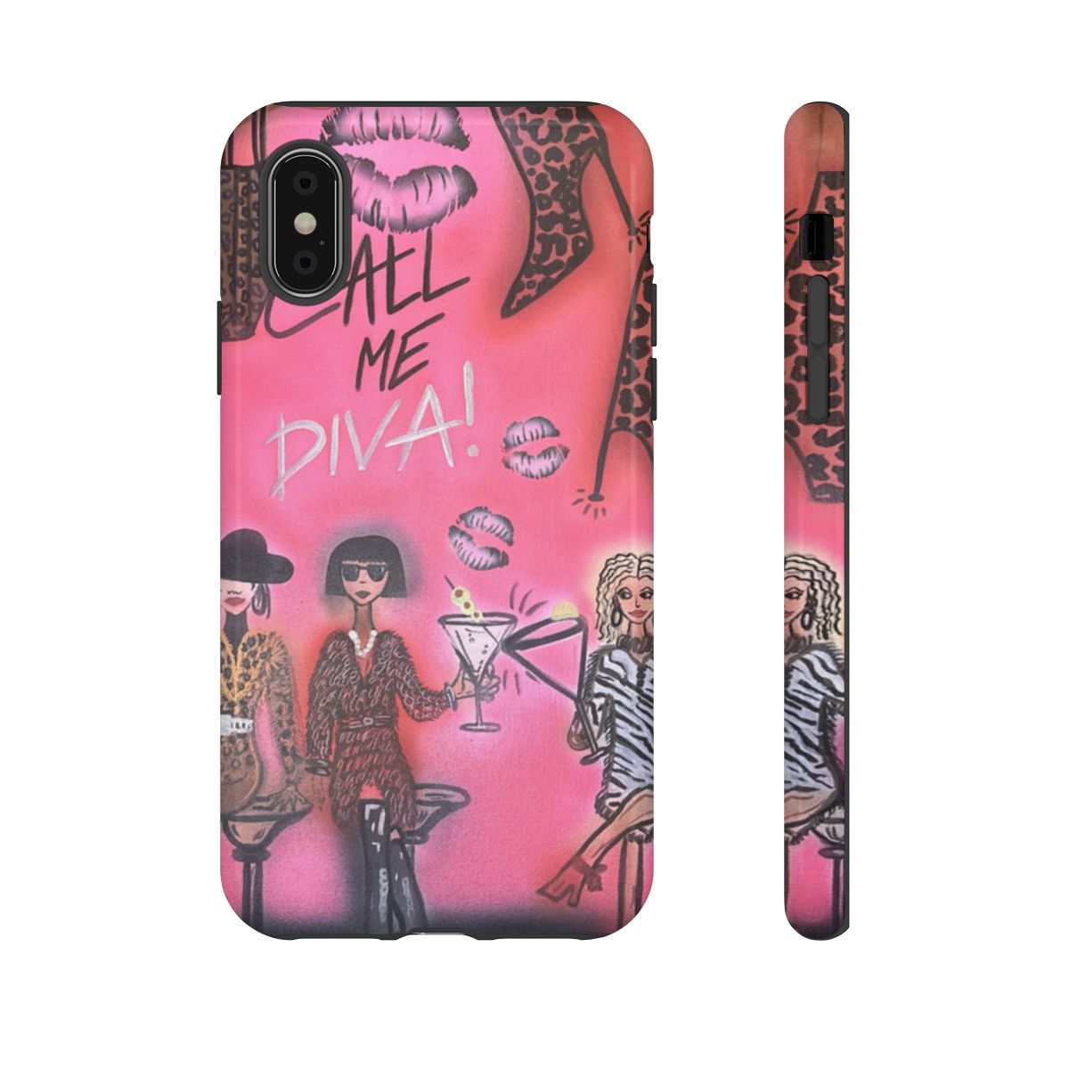 "party diva" airbrush iPhone case