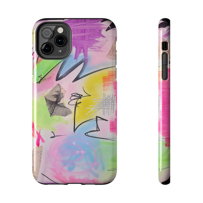 "pastel static" airbrush iPhone case