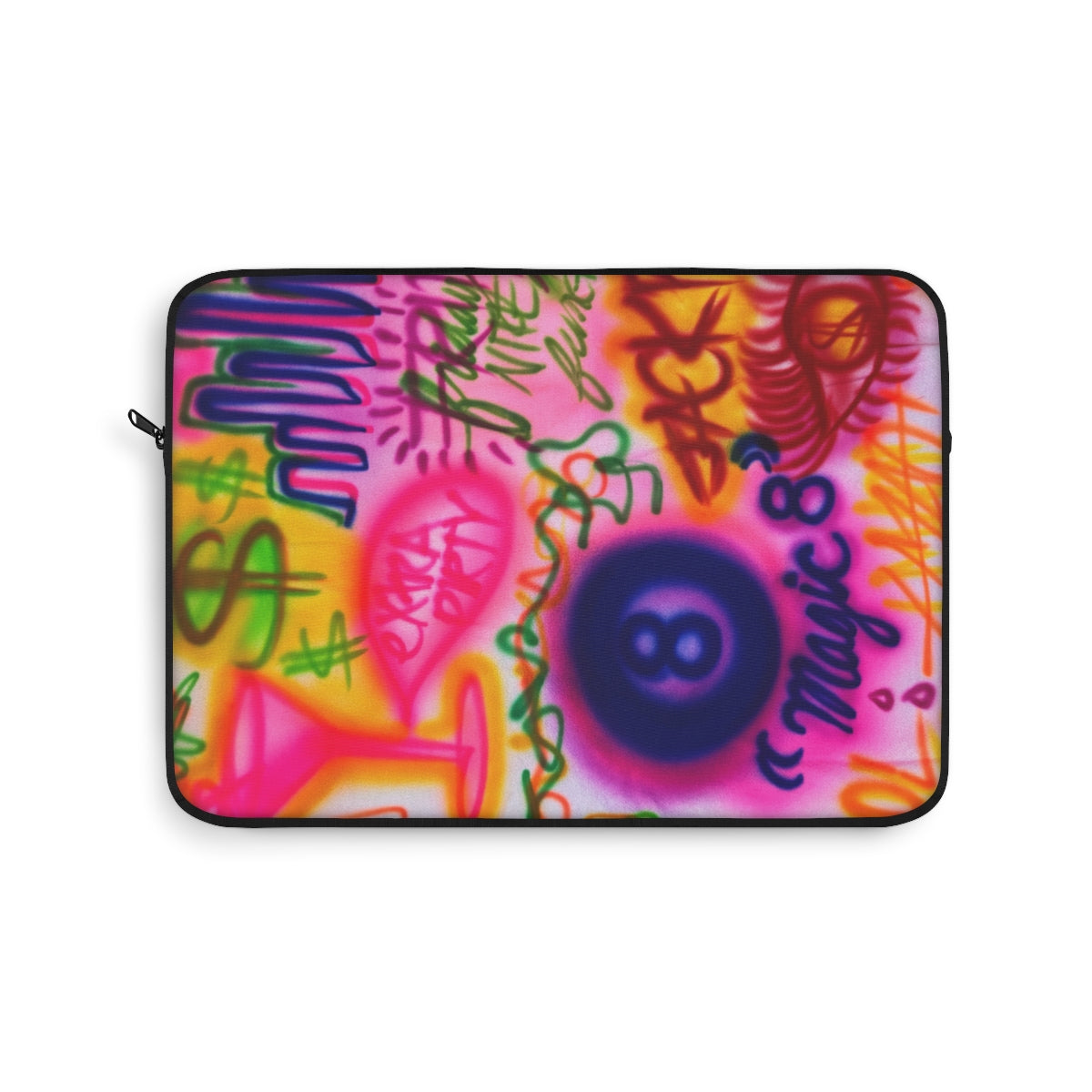 "colorful chaos" airbrush laptop sleeve